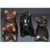 Image 1 : THREE SANTA CLARA POTTERY ANIMALS