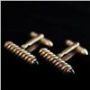 Image 1 : Vintage Mens Cufflinks in Yellow Gold