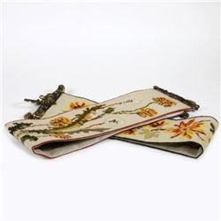 Pair of Vintage Needlepoint Bell Pulls