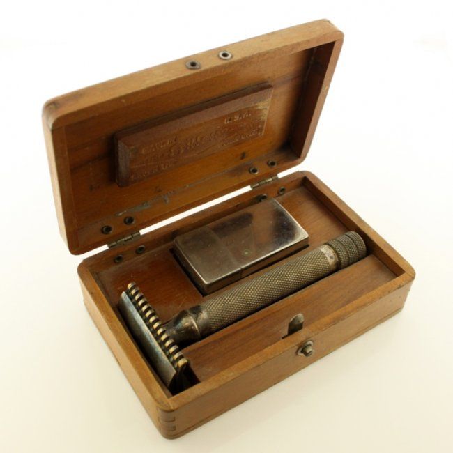 Gillette Razor Box Set Gillette Wooden Box Razor Set