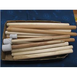 Assorted wooden drumsticks