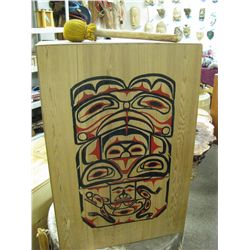 cedar long house drum 24x10x36" high