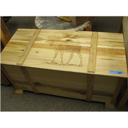 large chest made with aspen and fir trim 43x19x22" high