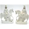 Image 1 : A pair of Victorian Staffordshire pottery flat back figures, each a Scotsman holding dead game, a...