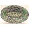Image 1 : A Palissy style oval dish applied with snake, lizard and shellfish, 14ins. (a.f.) £100-150...