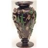 Image 1 : A Palissy vase applied with snakes, lizards, fish and shellfish, 14.5ins. (restored) £300-500...
