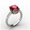 Image 1 : Garnet 2.80 ctw Ring 14kt White Gold