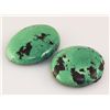 Image 1 : Natural Turquoise 152.96ctw Loose Gemstone 2pc Big Size
