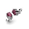Image 1 : Ruby 1.20ctw Earring 14kt White Gold