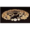 Image 2 : 896CTW GOLDEN WHITE 8 ROW MOTHER OF PEARL NECKLACE