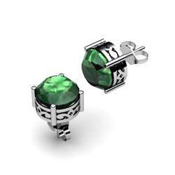 Emerald 3.40ctw Earring 14kt White Gold