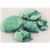 Image 1 : Natural Turquoise 128.45ctw Loose Small Gemstone Lot of