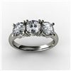 Image 1 : 2.25 ctw Three Stone Diamond Brilliant Ring H, SI2