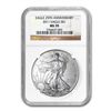 Image 1 : 2011 Silver American Eagle (NGC MS-70) (25th Ann)