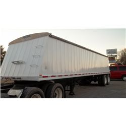 2002 Keen White Hopper Grain Trailer