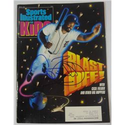 Cecil Fielder AUTOGRAPH/Signed Sports Illustrated For Kids April 1991