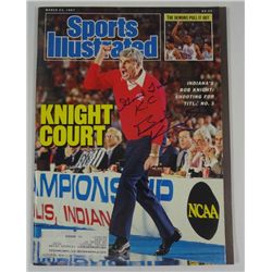Bob Knight AUTOGRAPH/Signed Sports Illustrated March 23, 1987
