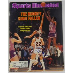 Rolando Blackman AUTOGRAPH/Signed Sports Illustrated MARCH 23, 1981