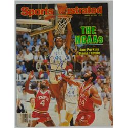 Sam Perkins AUTOGRAPH/Signed Sports Illustrated MARCH 26, 1984