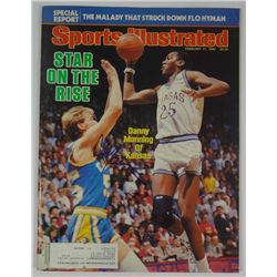 Danny Manning  AUTOGRAPH/Signed Sports Illustrated FEBRUARY 17, 1986