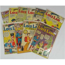 SUPERMAN'S GIRLFRIEND LOIS LANE LOT OF 10 BOOKS #31,33,36,38,39,41,42,43,44(VG),