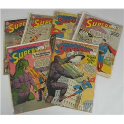SUPERMAN LOT OF 7 BOOKS #138,141,142,152,153,154,155
