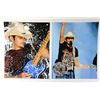 Image 1 : Lot of 2 - Brad Paisley AUTOGRAPHED 8 X 10 Photo's