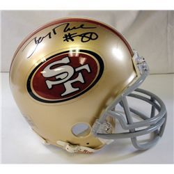 JERRY RICE AUTOGRAPHED MINI HELMET, RIDDELL