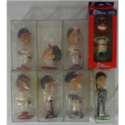 CLEVELAND INDIAN BOBBLE HEAD LOT ( 8)