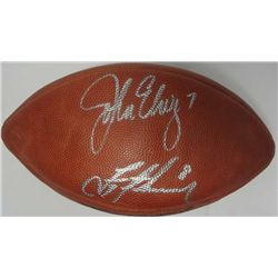 JOE MONTANA, JOHN ELWAY & TROY AIKMAN AUTOGRAPHED FOOTBALL