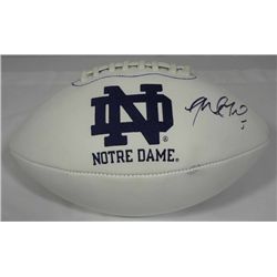 MANTI TEO TE'O AUTOGRAPHED SIGNED NOTRE DAME IRISH FOOTBALL