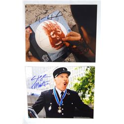Lot of 2 - Tom Hanks (Cast Away) & Steve Martin AUTOGRAPHED 8 X 10 Photo's