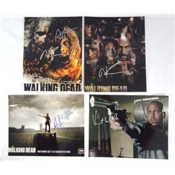 Lot of 4 AUTOGRAPHED Walking Dead 8 x 10 Photo's