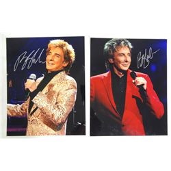 Lot of 2 - Barry Manilow AUTOGRAPHED 8 X 10 Photo's