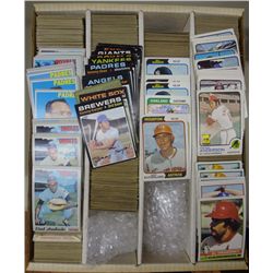 1970's BASEBALL CARD LOT, OVER 2000 CARDS