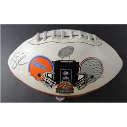 TIM TEBOW AUTOGRAPHED HAND SIGNED NATIONAL CHAMPIONSHIP FULL SIZE FOOTBALL