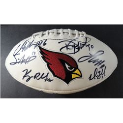 2008 NFC CONFERENCE CHAMPS ARIZONA TEAM SIGNED BALL (14 AUTOGRAPHS)