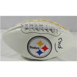 TROY POLAMALU Pittsburgh Steelers Autographed SIGNED Football
