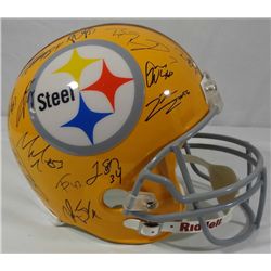 PITTSBURGH STEELERS SIGNED TEAM HELMET, ROETHLISBERGER PLUS 31 OTHER AUTOGRAPHS