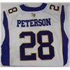 Image 2 : ADRIAN PETERSON SIGNED AUTOGRAPH MINNESOTA VIKINGS WHITE JERSEY