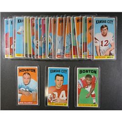 25 diff. 1965 Topps Football Cards EX or Better