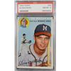 Image 1 : 1954 TOPPS BASEBALL #30 EDDIE MATHEWS PSA 8 NM-MT