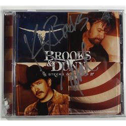 "Country Music" Brooks & Dunn Steers & Stripes SIGNED cd