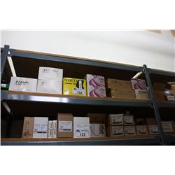 SHELF OF ASSORTED LIGHTING PRODUCT ( LOCATED ON EZ-RECT SHELVING )