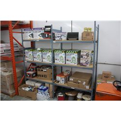3 BAYS OF GREY EZ-RECT SHELVING