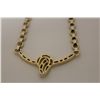 Image 3 : 18KT. YELLOW GOLD SET NECKLACE WHICH FEATURES A RIGID DIAMOND SET