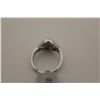 Image 2 : 14KT GOLD WHITE GOLD TEAL BLUE, GREEN & NEAR COLOURLESS DIAMOND DRESS RING.