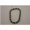 Image 1 : 10KT. YELLOW GOLD & RHODIUM FINISH NATURAL BLUE SAPPHIRE & DIAMOND SET BRACELET.