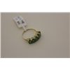 Image 1 : LADIES 10KT. YELLOW GOLD NATURAL EMERALD DRESS RING.