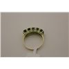 Image 2 : LADIES 10KT. YELLOW GOLD NATURAL EMERALD DRESS RING.